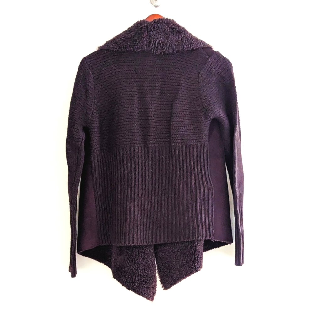 Cardigan Faux Suede, Purple - image 2
